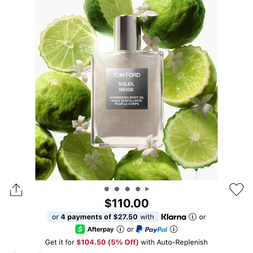 Tom Ford Soleil Neige Radiant Body Oil